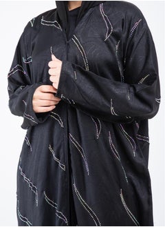 اكسا عباية AIK9012 اسود  - Image 3