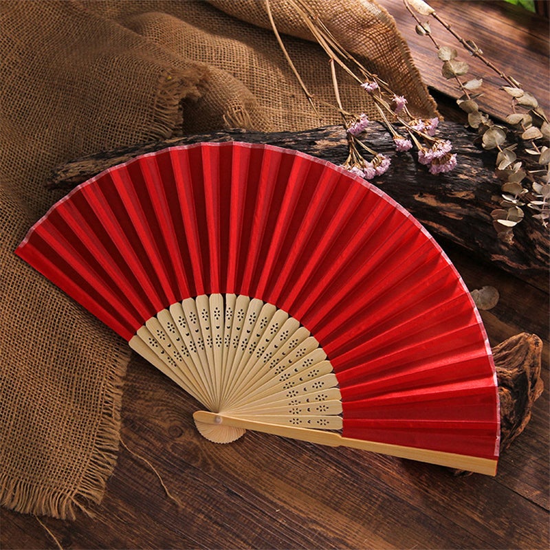 2pcs Folding Fans Delicate Chinese Style Fan Framework Fan with Box for Women - Image 3