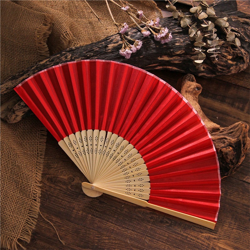 2pcs Folding Fans Delicate Chinese Style Fan Framework Fan with Box for Women - Image 4