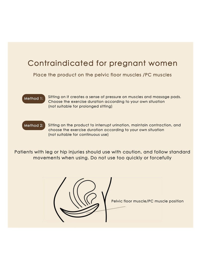 SYOSI جهاز تدريب عضلات قاع الحوض للرجال، جهاز تمارين كيجل للرجال، جهاز تقوية عضلات الحوض والورك في صالة الألعاب الرياضية المنزلية، معدات تمارين قاع الحوض للرجال للاستخدام في المكتب والمنزل، جهاز تدريب كيجل للرجال - Image 5