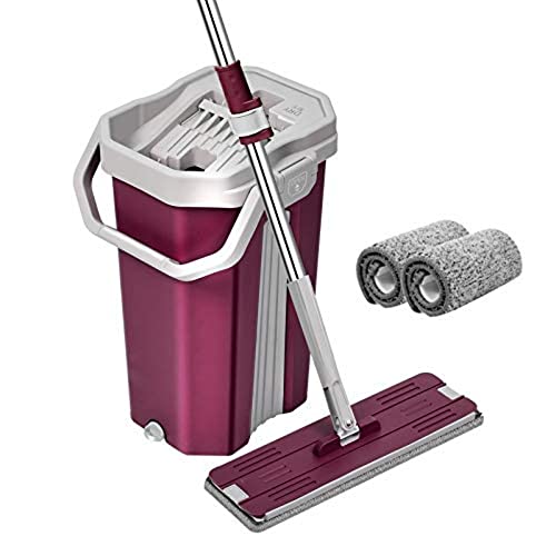UPC Flat Mop Telescopic Rod, Height Adjustable for Easy Cleaning - Suitable for UPC Flat Mop (Pink)… - Image 2