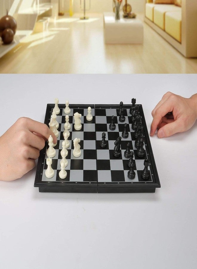 NIRBHI Magnetic Chessboard Game Set with Folding Travel Friendly Portable Storage Case Chess Board Set with 2 Players Toys for Kids and Adults, Folding Chess Board, Educational Board Game Set - Image 5
