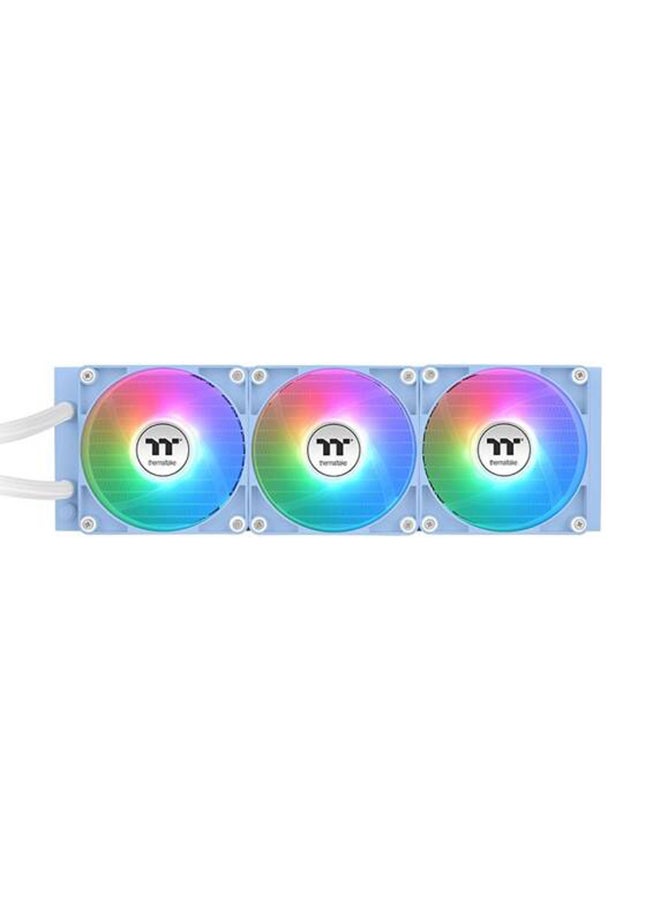 Thermaltake TH360 V2 Ultra ARGB Sync All-In-One Liquid Cooler, 2.1" TFT-LCD Display, 360mm Radiator, 2000 RPM Fan Speed, 57.05 CFM Fan Airflow, CL-W420-PL12BU-A | Hydrangea Hydrangea Blue - Image 2