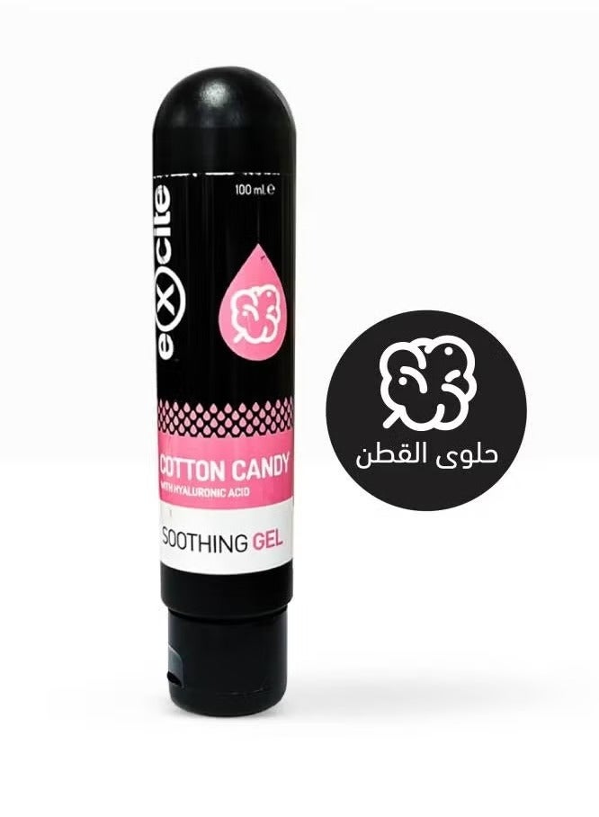 Excite Excite Water-Based Lubricant Gel with Hyaluronic Acid, Sweet Flavor, Cotton, 100ml 