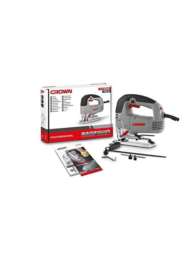 Crown CT15189 Jig Saw 100mm, 710W,220V/60Hz Grey/Black Grey/Black - Image 2