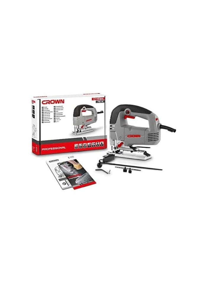 Crown CT15189 Jig Saw 100mm, 710W,220V/60Hz Grey/Black Grey/Black - Image 4