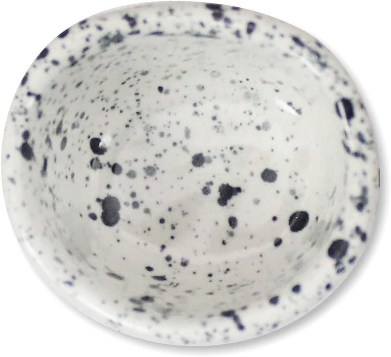 roro Ceramic Stoneware Mini Pinch Bowls Set of 6 HandMolded Artisanal Speckled White Perfect for Gourmet Salt Pepper Spices and Seasoning  Cute and Elegant Kitchen Addition - Image 3