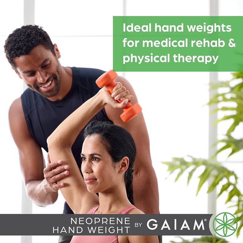 Gaiam Dumbbell Hand Weight Sold in Singles  Neoprene Coated Exercise  Fitness Dumbbell for Home Gym Equipment Workouts Strength Training Free Weights for Women Men - Image 5