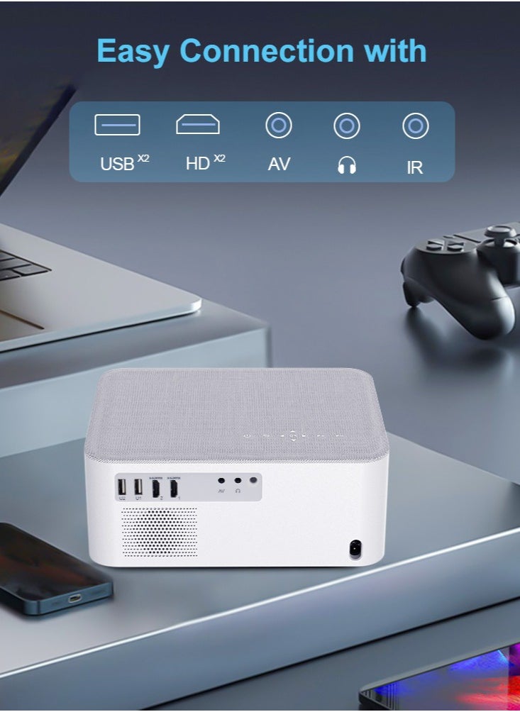 ThundeaL - TD92 Pro Smart Projector with WiFi and Bluetooth,Auto Focus & Keystone, Zoom, Native 1080P Movie, Portable Outdoor Mini Projector,  Full HD Video WiFi Android Projector for Home Theater - Image 1