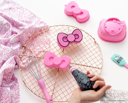 Handstand Kitchen Hello Kitty Cake Baking Set with Kitty Face and Bow Mini Cake Molds and More - Image 4