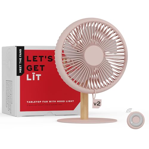 NUUK LIT v2 Cordless & Rechargeable 7 Inch Table Fan with Night Light & Remote Control | Auto Oscillation with 4 Wind Modes | BLDC Fan with Up To 17 Hour Run Time | Portable Table Fan for Home, Office - Image 1