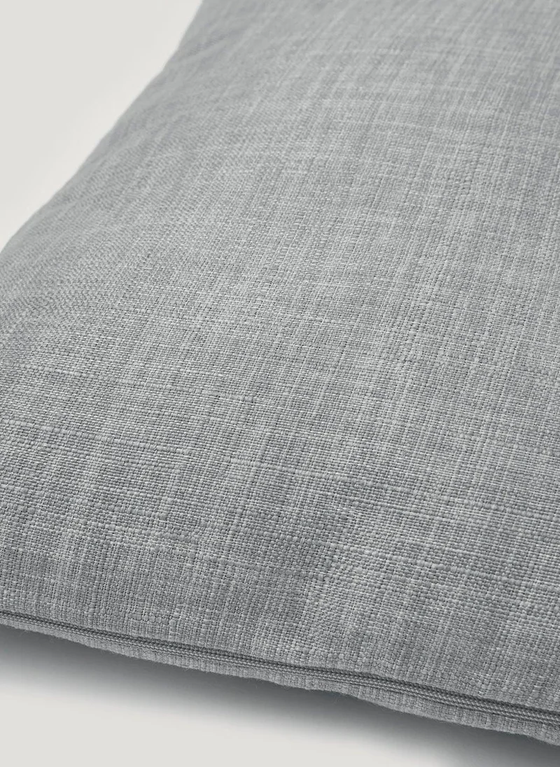 Matalan Grey Linen-Look Cushion (43cm x 43cm)