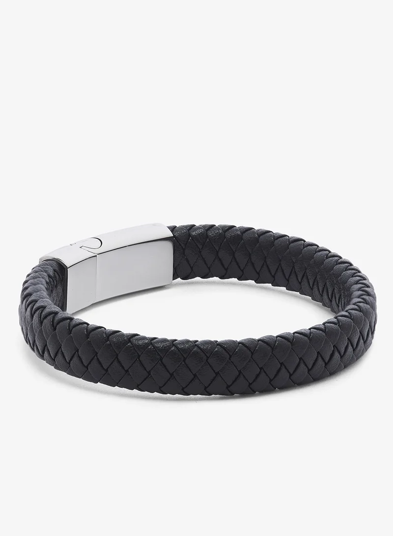 Seventy Five Braided Leather PU Bracelet