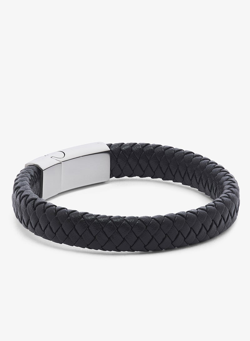 Seventy Five Classic Braided Leather Bracelet - Image 1