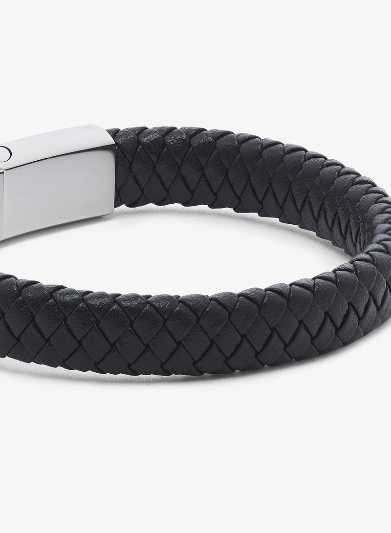 Seventy Five Classic Braided Leather Bracelet - Image 3
