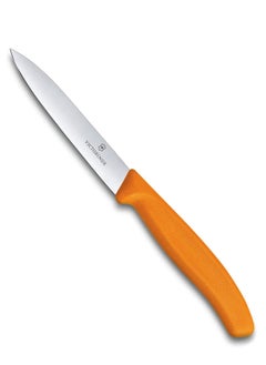 Victorinox Swiss Classic Paring 4" straight Spear Point Blade 5/8" Width at Handle Orange