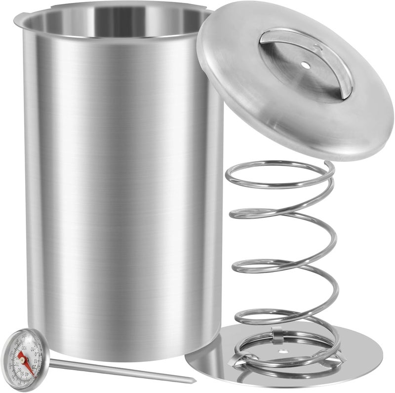 windforgecraft 304 Stainless Steel Ham Press Maker Ham Meat Press Maker Machine with Thermometer Ham Maker Meat Press Tool Homemade Deli Meat Press Marker Machine for Making Homemade Deli Meat - Image 1