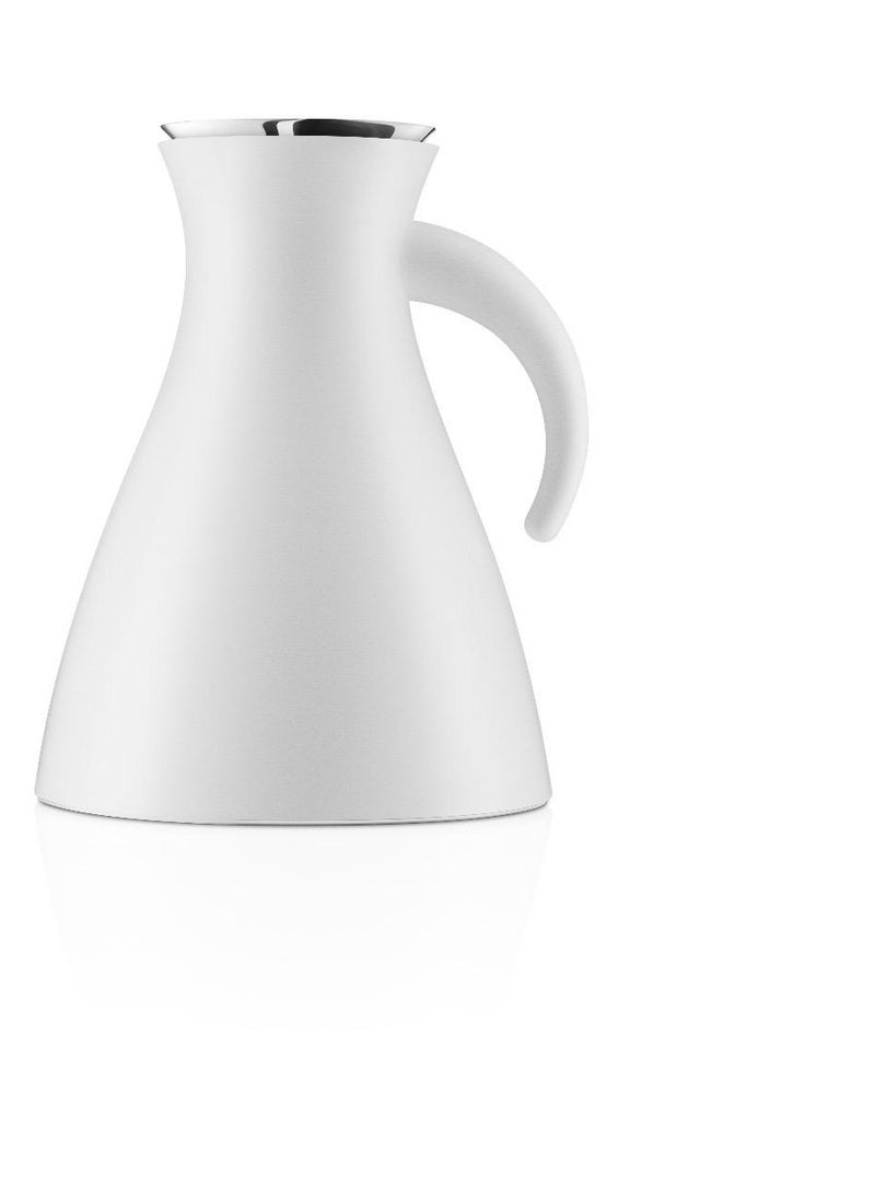 برايت ستون EVA SOLO Vacuum Jug 1.0 Liter Capacity, White Matt, Stainless Steel (White)  - Image 1