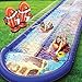 stargo Undersea Water Dual Slip and Slide  18 Feet X 5 Feet Slip and Slide with Splash Pad and Sprinkler Water Slide with Inflatable Body Boards  Kids Water Fun - Image 4