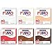 Fimo FIMO Soft Polymer Oven Modelling Clay - 57g - Set of 6 Colours - Warm Neutral Tones - Image 2