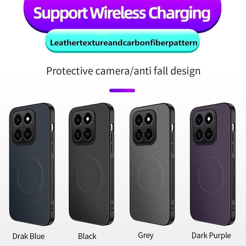 بارالونا حافظة لهاتف Motorola Edge 70 Fusion، غطاء من ألياف الكربون، فائق الخفة ومقاوم للانزلاق، حلقة معدنية مدمجة للشحن المغناطيسي، هيكل رفيع مضاد للصدمات - أزرق - Image 5