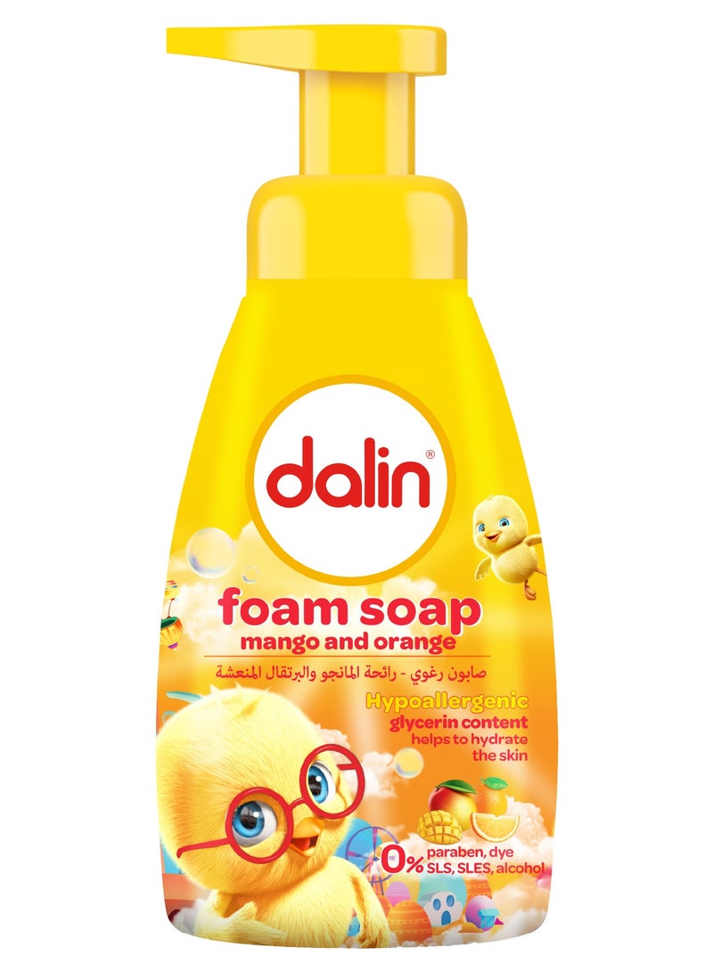 DALIN صابون فوم دالين بالمانجو والبرتقال 200 مل - Image 1