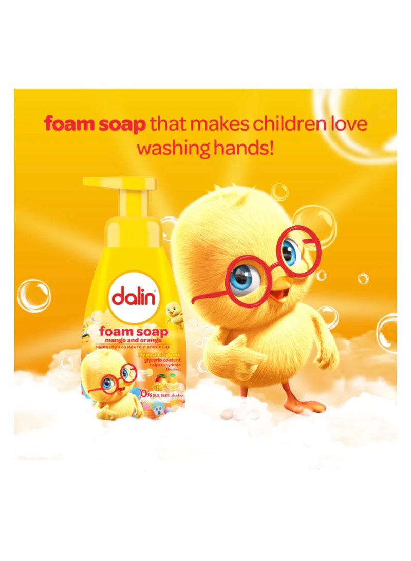 DALIN صابون فوم دالين بالمانجو والبرتقال 200 مل - Image 2
