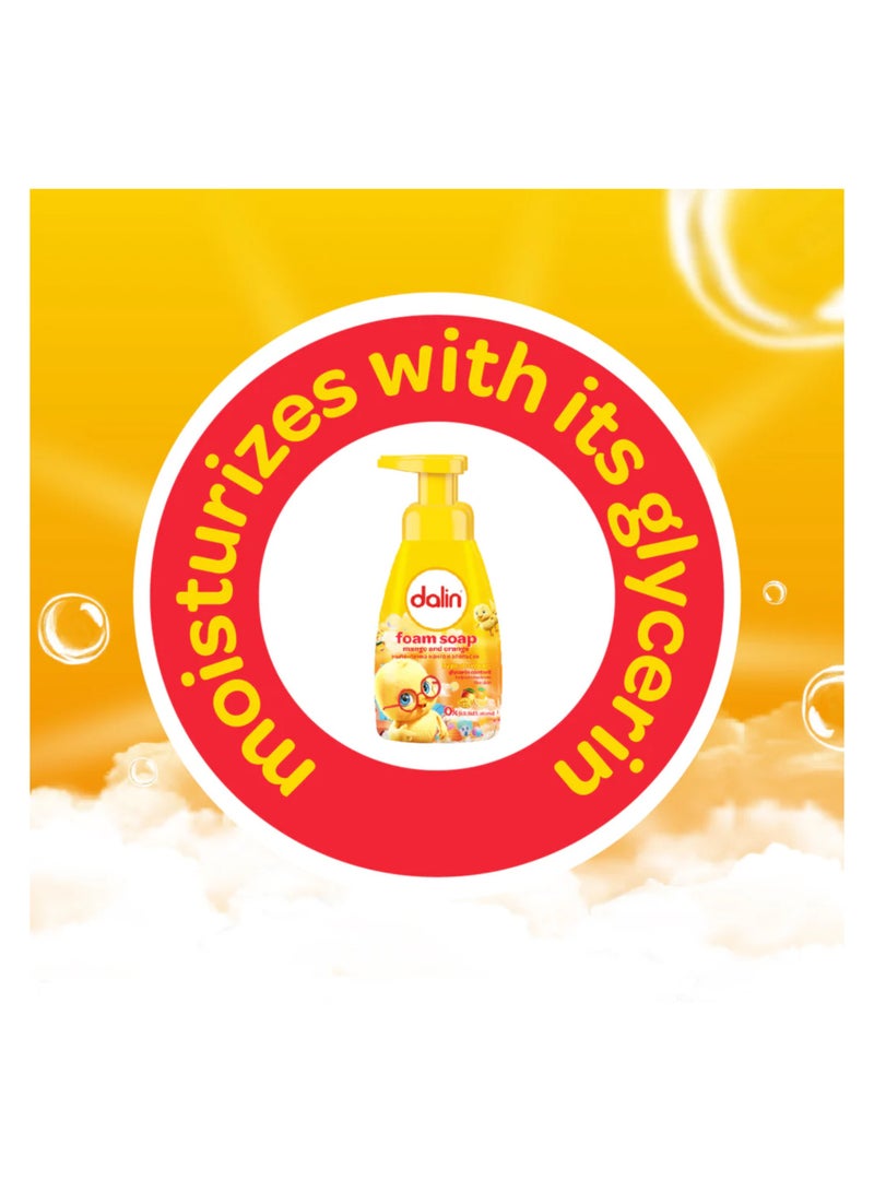 DALIN صابون فوم دالين بالمانجو والبرتقال 200 مل - Image 4