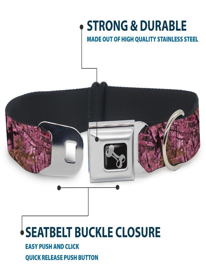 Buckle Down Dog Collar Seatbelt Buckle Hunting Camo Pinks 11 to 17 Inches 1.0 Inch Wide - Image 4
