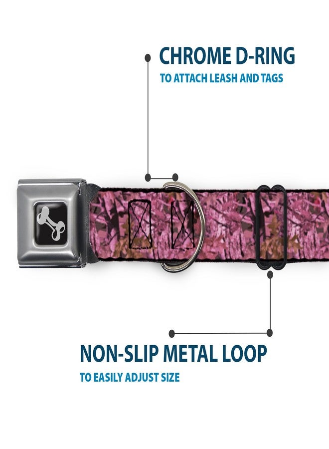 Buckle Down Dog Collar Seatbelt Buckle Hunting Camo Pinks 11 to 17 Inches 1.0 Inch Wide - Image 5