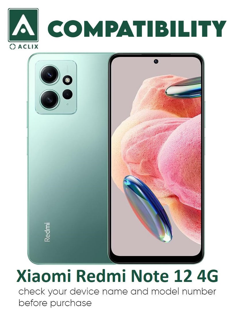 Antistatic ESD Dustproof Premium Quality High Definition Tempered Glass Screen Protector Designed For Xiaomi Redmi Note 12 4G