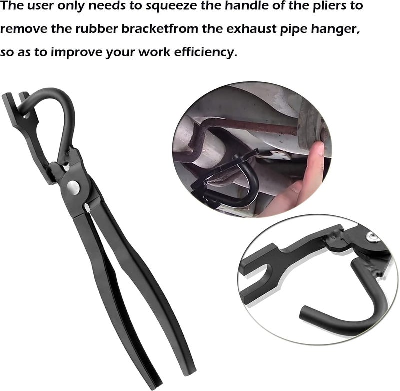 Kujunpao Exhaust Pliers Pipe Rubber Bracket Hanger Support Removal Tool - Image 2