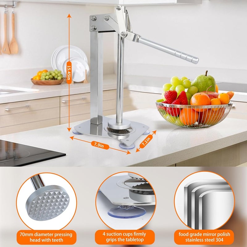 WENNING Manual desktop heavy duty lemon smasher orange juicer lemon squeezer citrus juicer fruit crusher lime extractor nut grinder for fruit and nuts（WN014) - Image 5