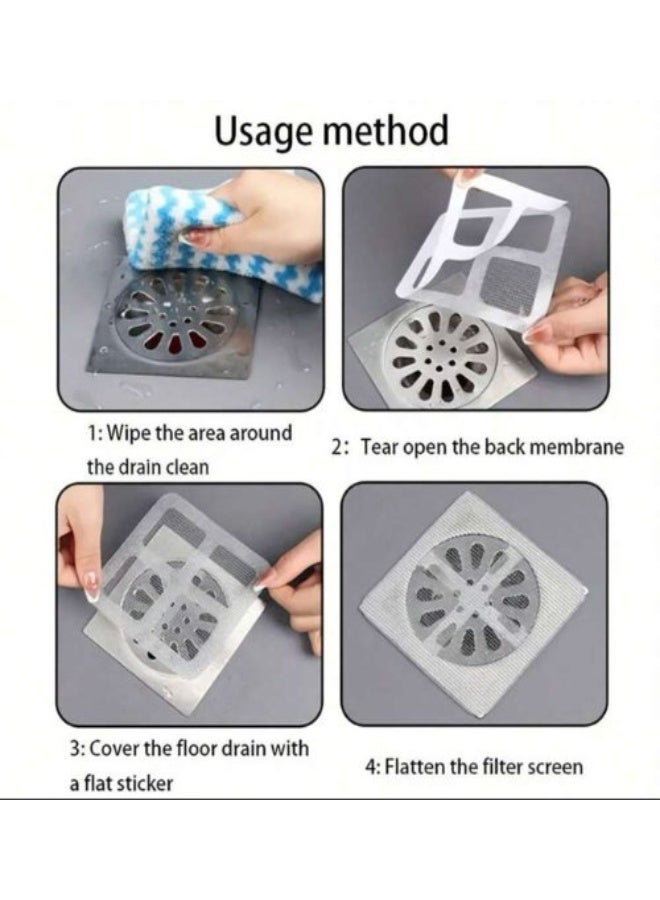 10 قطع من ملصقات تصريف الأرضيات للمطبخ والحمام. - Image 4