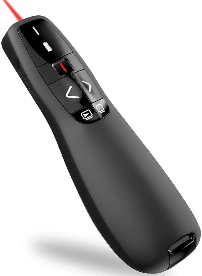 rts Slide Changer Wireless Laser Presenter USB Presentation Remote Clicker Laser Pointer PowerPoint Clicker PPT, Clicker Controller with Clip for PowerPoint, 2.4GHz for Mac/Laptop/Computer/Keynote/PPT - Image 1