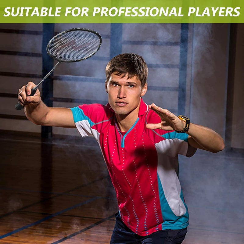 Nalax Badminton Set,2 Player Badminton Rackets Carbon Fiber Badminton Racquet with 3 Shuttlecocks and 1 Carrying Bag,Badminton Backyard Games for Outdoor,Garden,Beach,Family Fun Game - Image 5