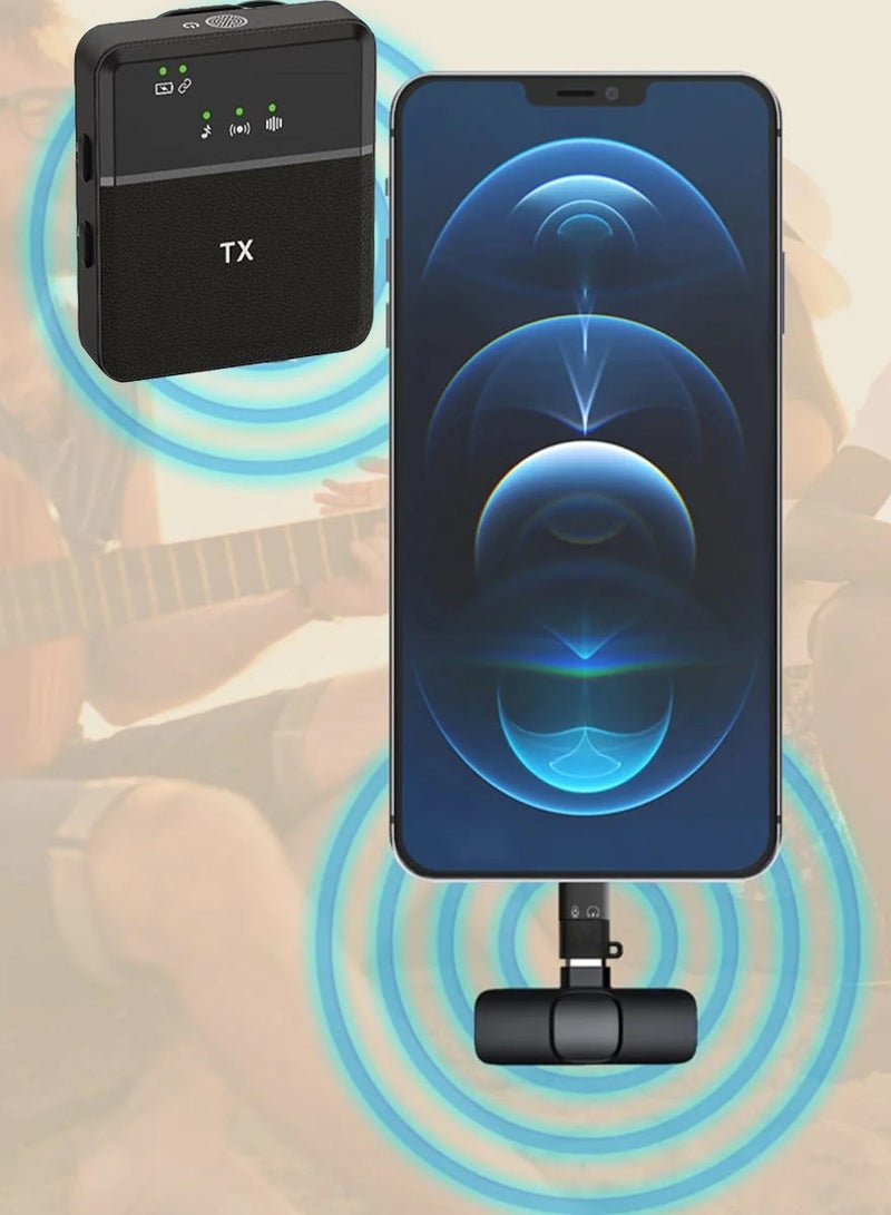 Mi techo K95 Wireless Microphone With Noise Reduction for Vlogging Compatible With Mobiles and Cameras - Image 3