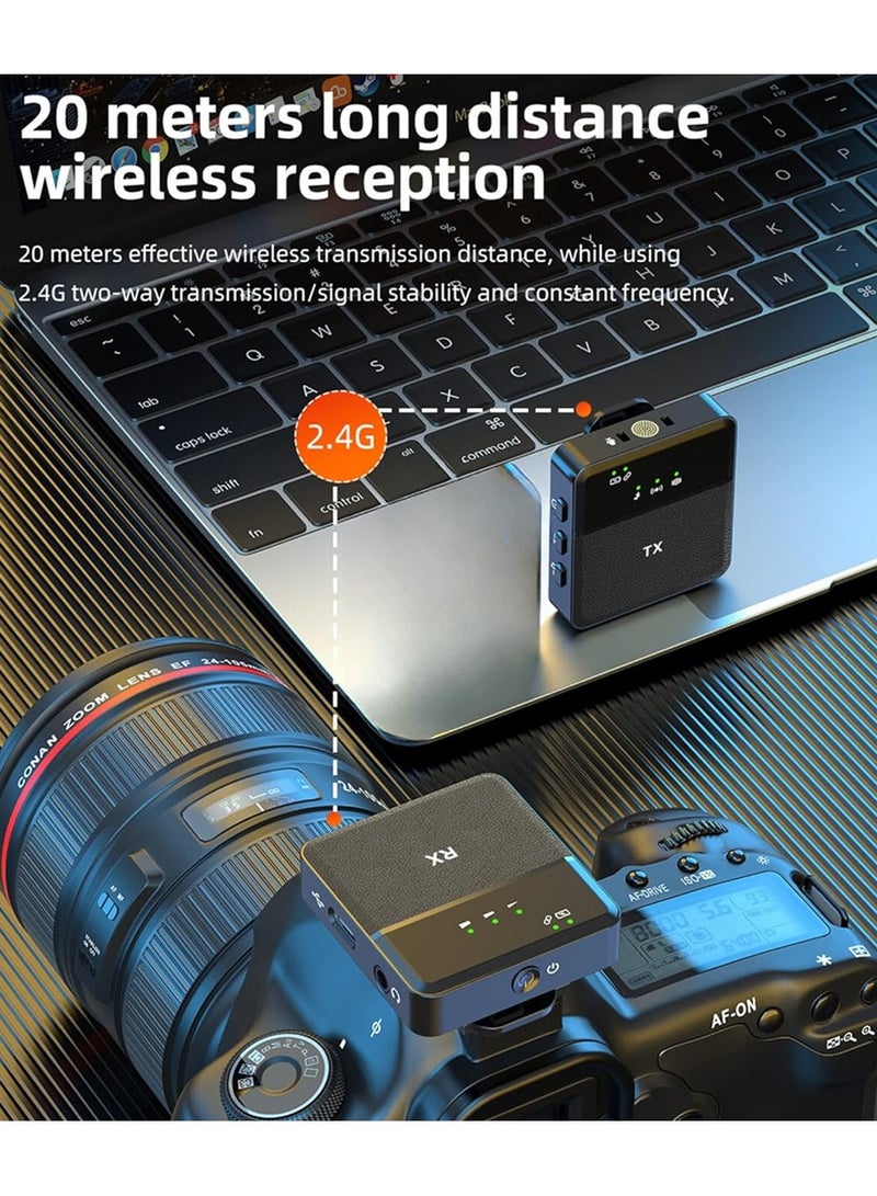 Mi techo K95 Wireless Microphone With Noise Reduction for Vlogging Compatible With Mobiles and Cameras - Image 5