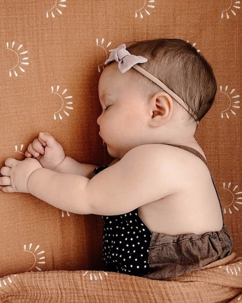 jollybows 20PCS 3.2" Baby Girls Linen Headbands Hair Bows Stretchy Nylon Hairbands for Newborn Infant Toddler Hair Accessories - Image 5