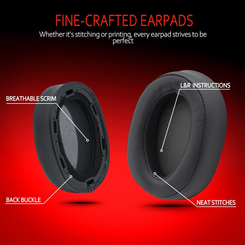 Krone Kalpasmos Replacement Earpads for Sony WH-H900N h.Ear on 2 & Sony MDR-100ABN Headphones, Sony Headphone Cushions Compatible with Sony 900N, Sony WH H900N earpads with Soft Foam Leather(Grey) - Image 5