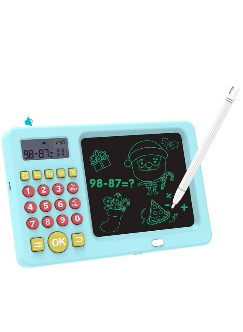 ELTRAZONE 2 in 1 LCD Writing Tablet with Pen and Calculator for Early Education Machine Device LCD Tablet Notepad ewriter/Writing/Drawing pad (Multi Colour), FQ-23 - Image 1