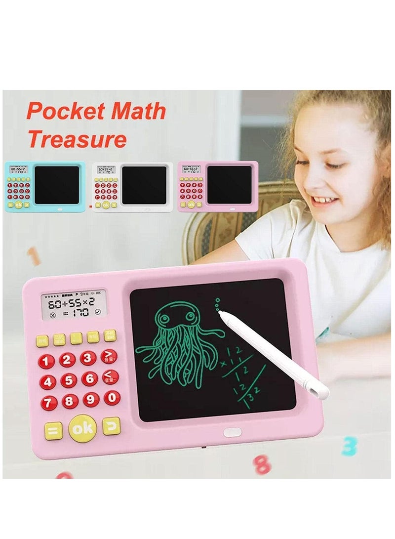 ELTRAZONE 2 in 1 LCD Writing Tablet with Pen and Calculator for Early Education Machine Device LCD Tablet Notepad ewriter/Writing/Drawing pad (Multi Colour), FQ-23 - Image 3