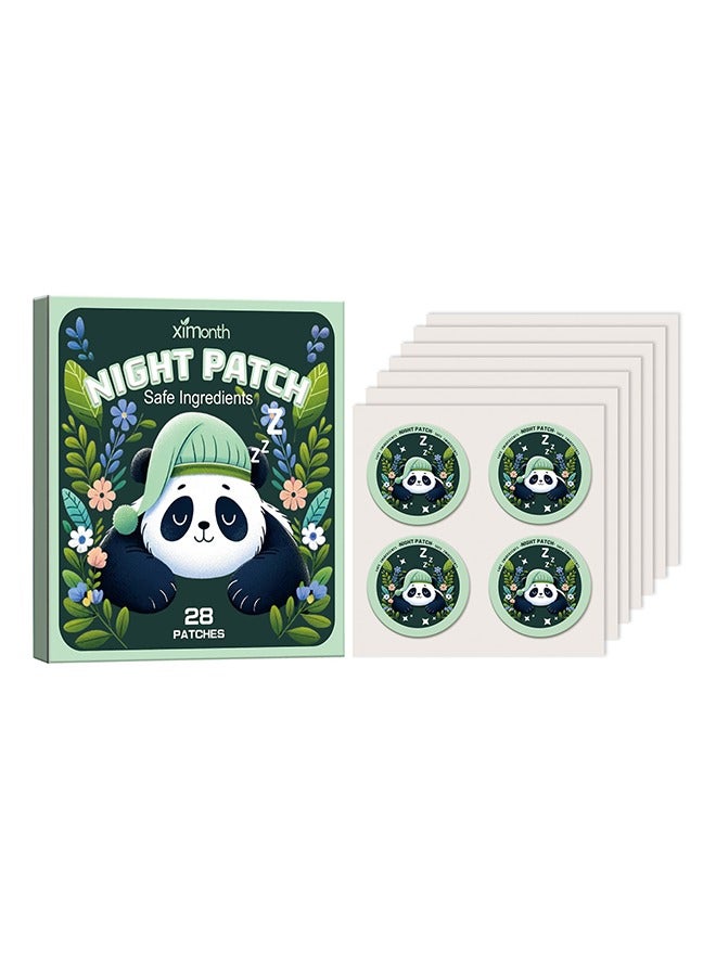 ximonth 28 Pcs - Sleep Patches, Deep Sleep Patches For Adults, Natural Deep Sleep Patches With Quick Acting Ingredients, Sleep Patches For Women, Men And Seniors,Panda - Image 1