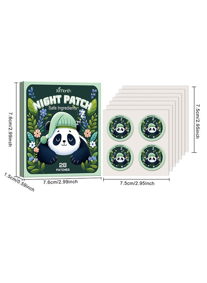 ximonth 28 Pcs - Sleep Patches, Deep Sleep Patches For Adults, Natural Deep Sleep Patches With Quick Acting Ingredients, Sleep Patches For Women, Men And Seniors,Panda - Image 2