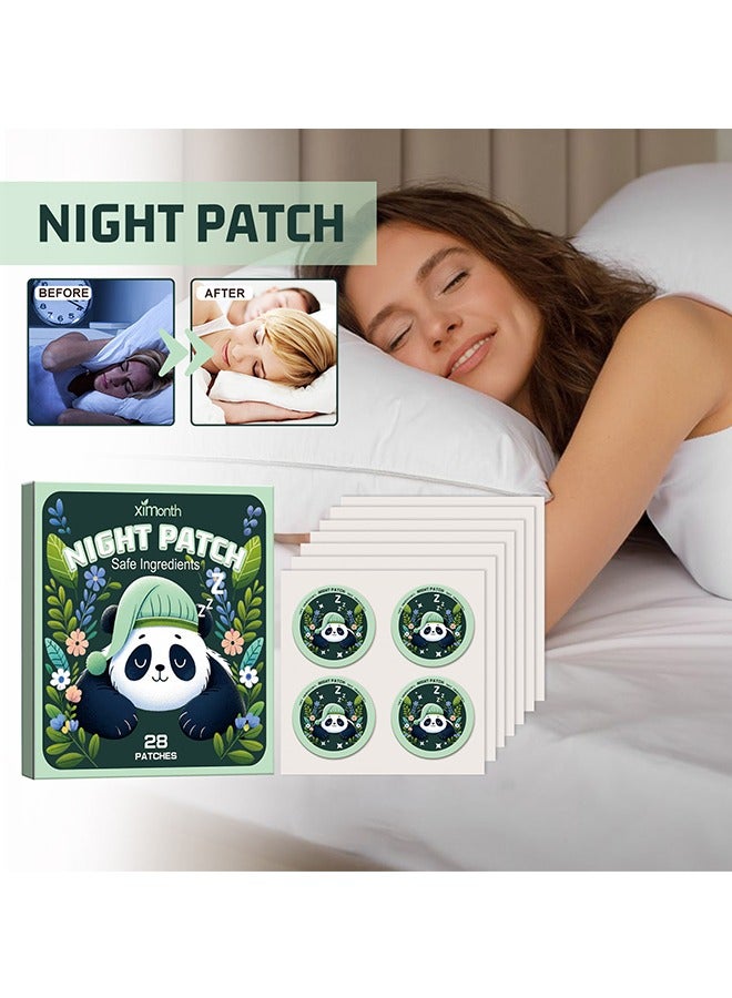 ximonth 28 Pcs - Sleep Patches, Deep Sleep Patches For Adults, Natural Deep Sleep Patches With Quick Acting Ingredients, Sleep Patches For Women, Men And Seniors,Panda - Image 3