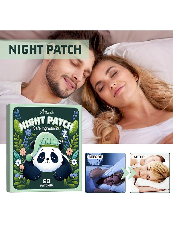 ximonth 28 Pcs - Sleep Patches, Deep Sleep Patches For Adults, Natural Deep Sleep Patches With Quick Acting Ingredients, Sleep Patches For Women, Men And Seniors,Panda - Image 4