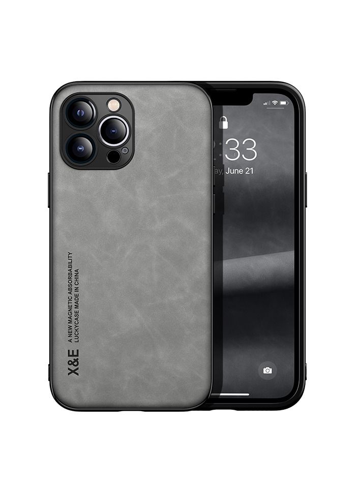 Suteni Back Cover Magnetic Leather Phone Case for iPhone - Image 2