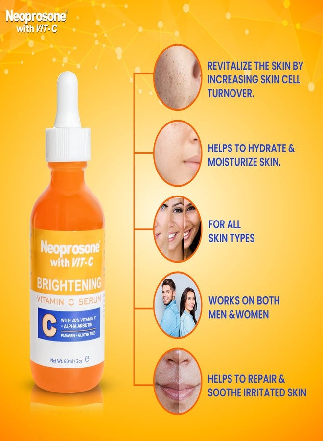 Neoprosone Brightening Serum - 2 Fl oz / 60ml - Formulated to Fade Dark Spots and to Prevent Skin Discolouration, with Alpha Arbutin Complex and Vitamin C - Image 4