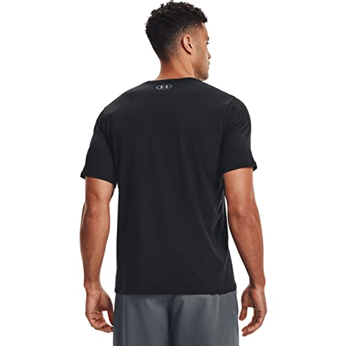 Under Armour Men's UA Sportstyle Left Chest Short Sleeve Shirt 5XL Black - Image 5