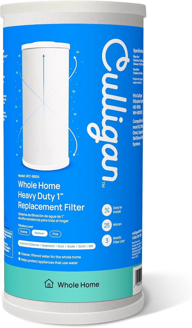 Culligan RFC-BBSA 25 Micron Whole House Water Filter - Heavy Duty Replacement for Sediment, 10" x 4.5" - Image 1